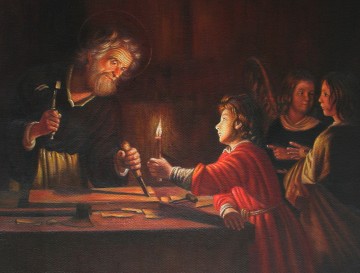 Childhood Christ Gerard van Honthorst 18x21inches EUR120 Ölgemälde
