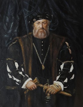 Portrait Charles de Solier Lord Morette by Hans Holbein 13x17 inches EUR120 Ölgemälde